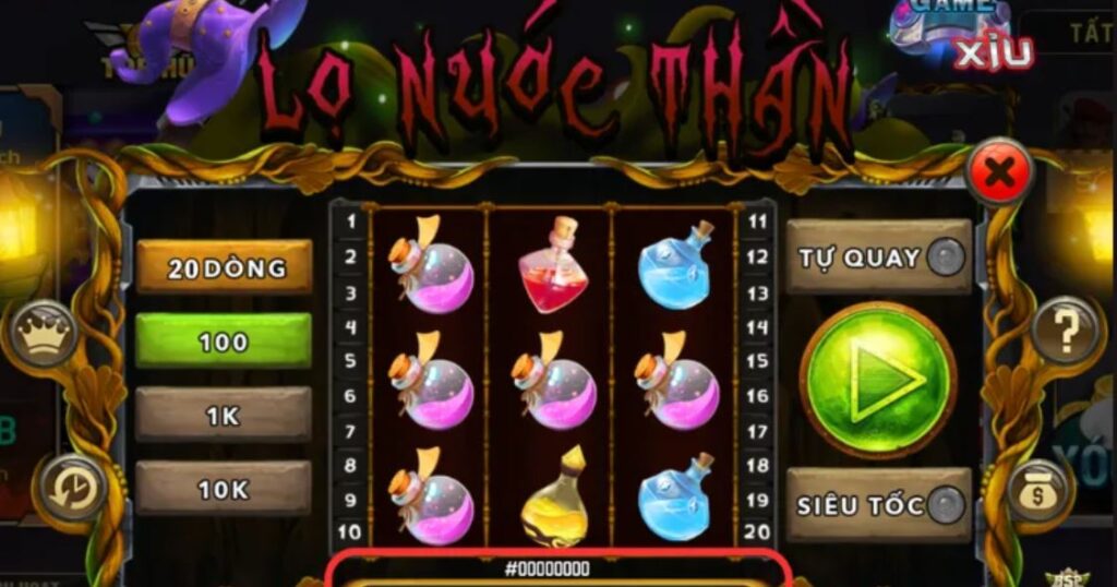 Cách chơi nổ hũ Lọ nước thần - quay thưởng