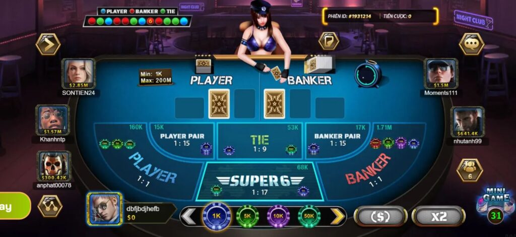 Cách chơi Supper Baccarat 6 - kinh nghiệm