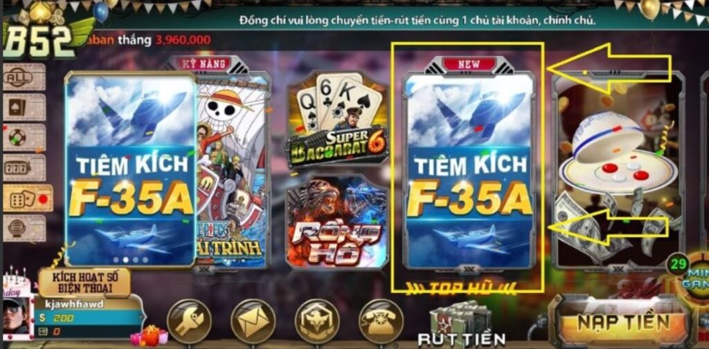 Cách chơi tiêm kích F35