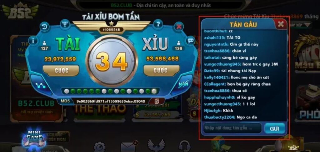Tài xỉu Bom tấn B52