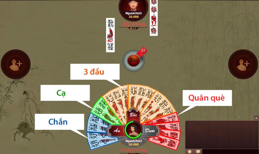 Luật chơi chắn online - hướng dẫn 