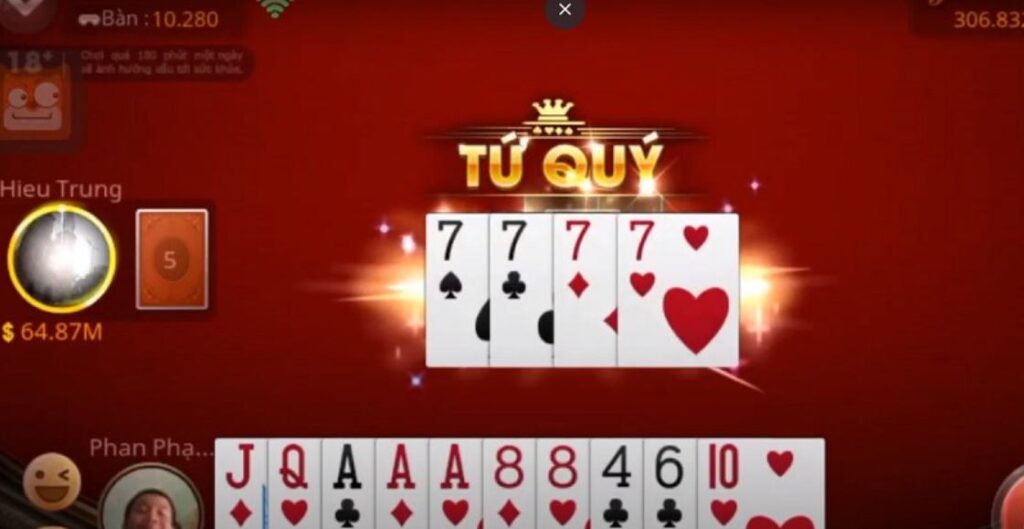 Mẹo đánh Tiến Lên Miền Nam - tứ quý