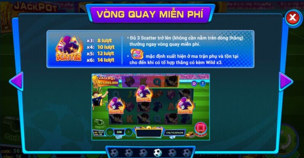 nổ hũ Giấc Mơ World Cup - vòng quay miễn phí