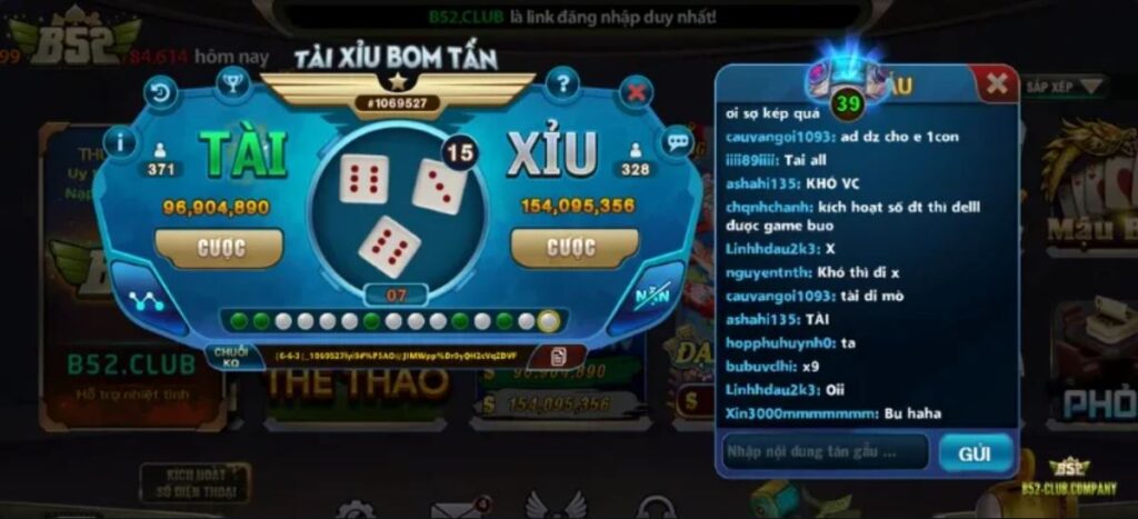 giới thiệu Tài xỉu Bom tấn