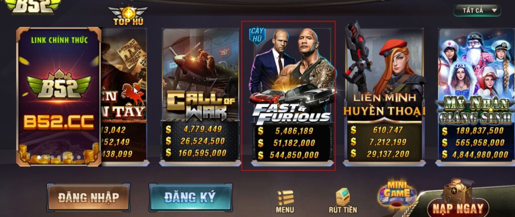 Cách chơi nổ hũ Fast & Furious