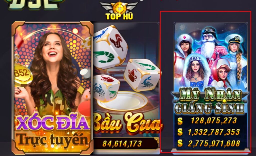 cách chơi Nổ hũ Mỹ nhân Giáng Sinh 