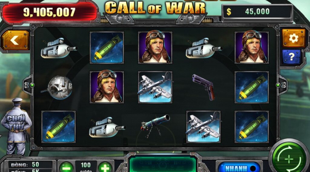 hướng dẫn chơi Call of War - quay thưởng