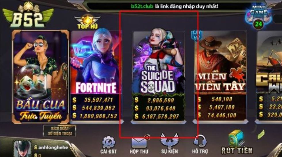 nổ hũ The Suicide Squad cách chơi