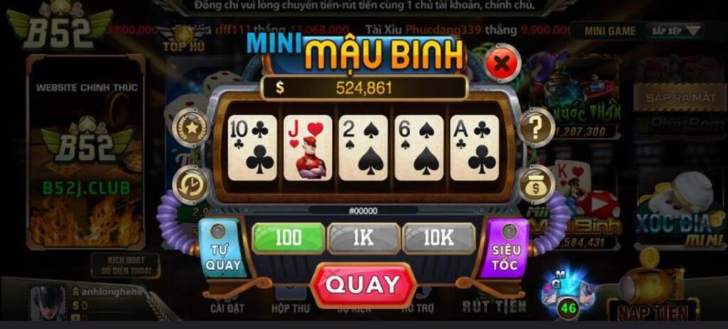 trò chơi mini mậu binh